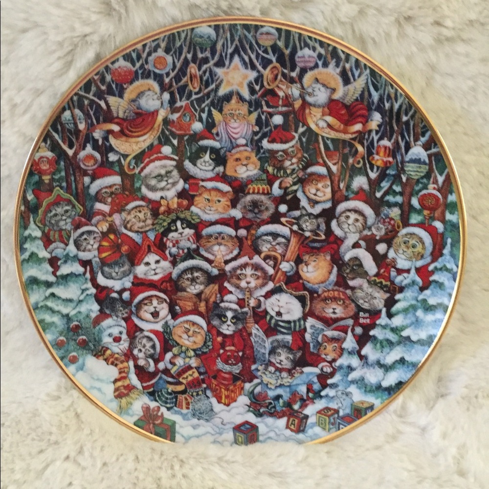 Santa Claws Collector Christmas Plate